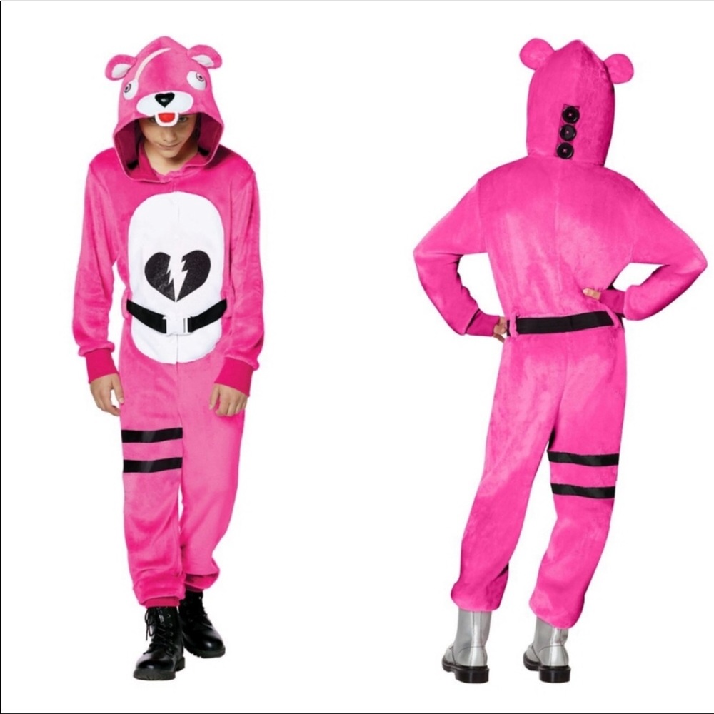 FORTNITE 🎉HP🎉 New CUDDLE LEADER‎ Halloween Anytime COSTUME KIDS 10/12 sz LARGE